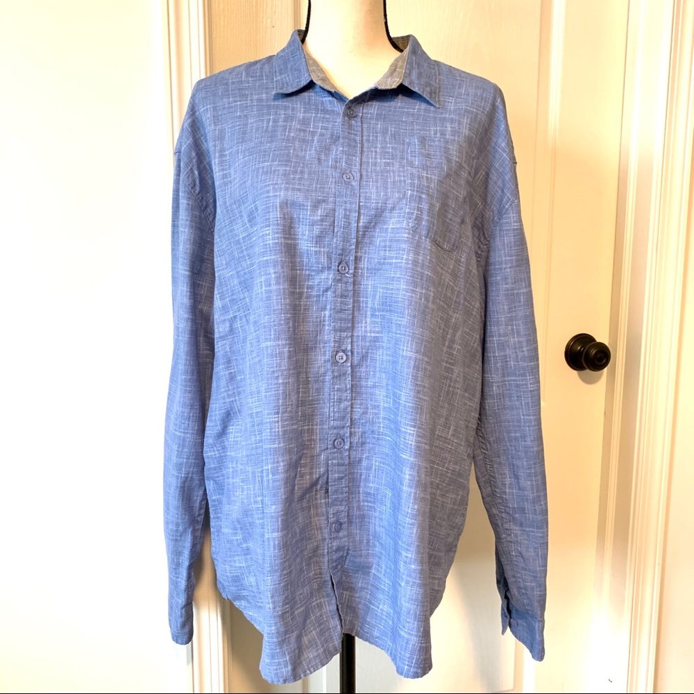 ARTISTRY IN MOTION Chambray Button Down—SZ. XL